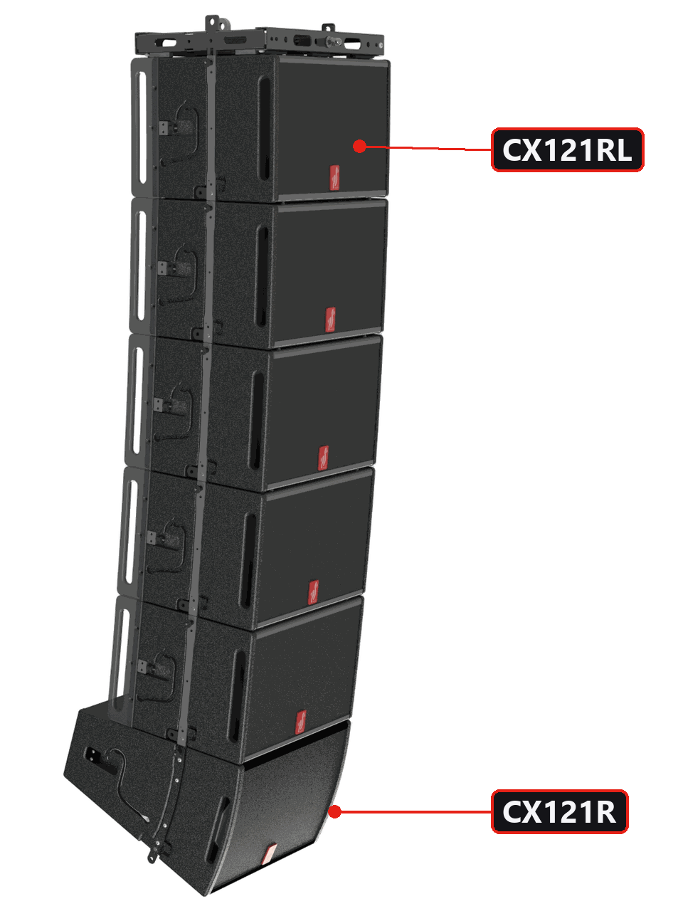 CX121RL &iacute;ves line-array t&ouml;mb BPH121 m&eacute;lyl&aacute;d&aacute;val